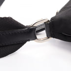 Prada Shoulder Bag to Line Guru Logo Black Nylon Leather to — view 7