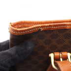 Celine Macadam Brown Canvas Leather Handbag — view 6