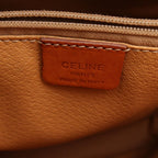 Celine Macadam Brown Canvas Leather Handbag — view 4