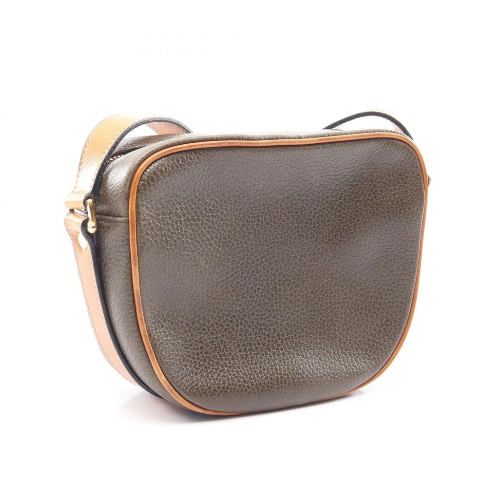 Celine Shoulder Bag Triomphe Khaki Leather — view 2