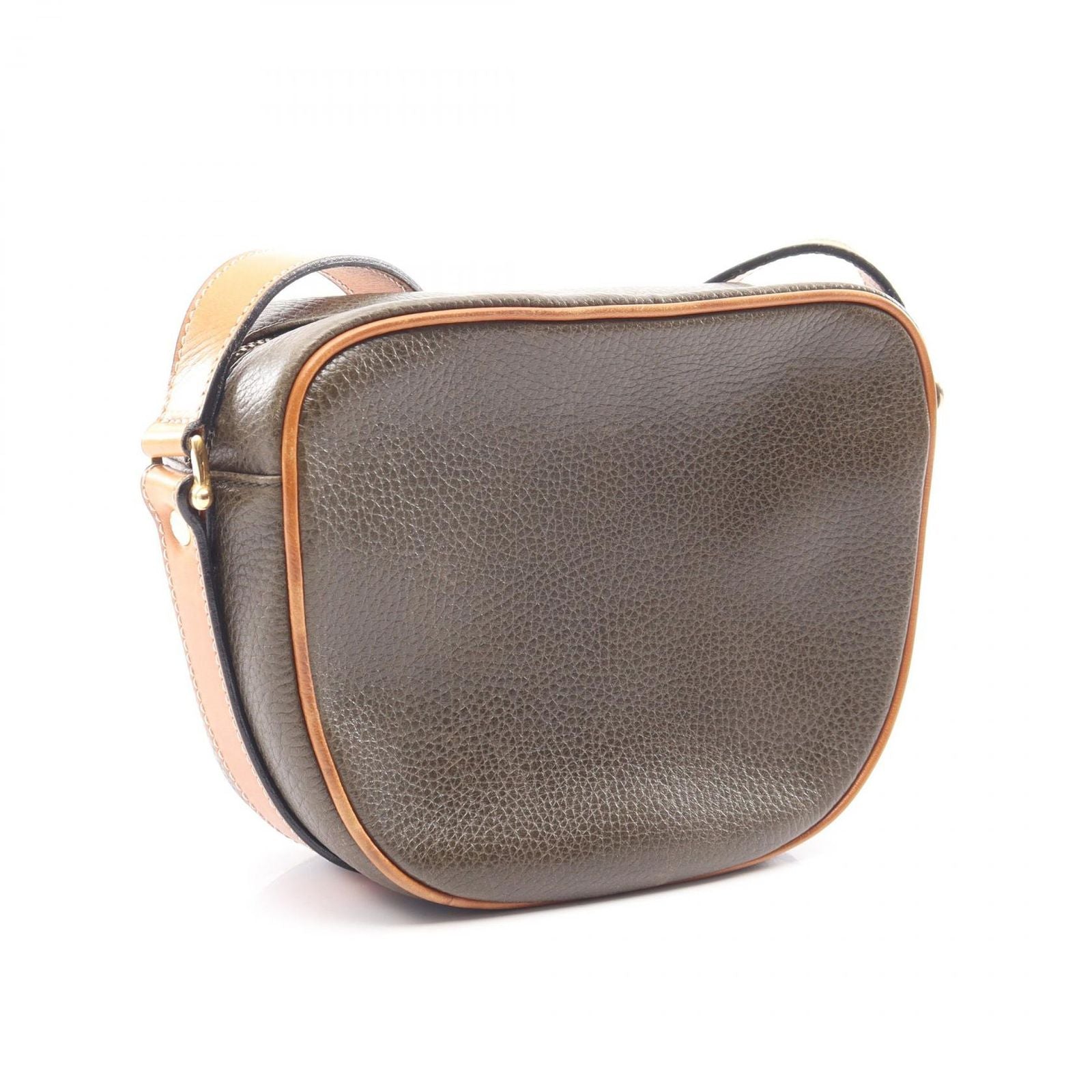 Celine Shoulder Bag Triomphe Khaki Leather — view 2