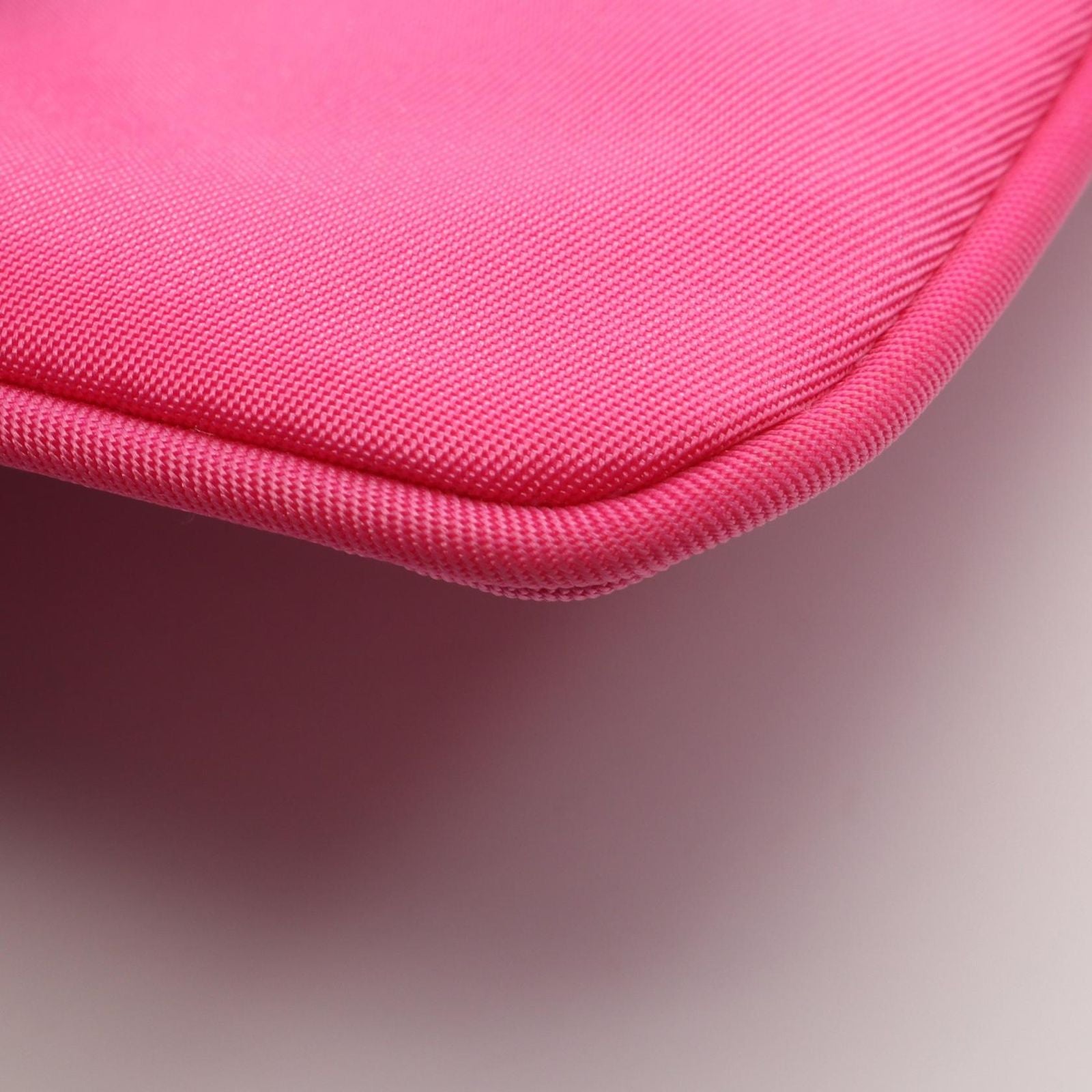 Prada Pouch Triangle Plate Pink Nylon Logo — view 6