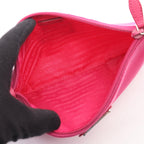 Prada Pouch Triangle Plate Pink Nylon Logo — view 3