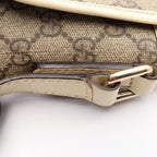 Gucci Shoulder Bag GG Supreme Beige White Canvas Leather — view 6