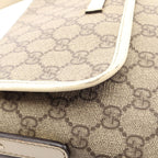 Gucci Shoulder Bag GG Supreme Beige White Canvas Leather — view 8