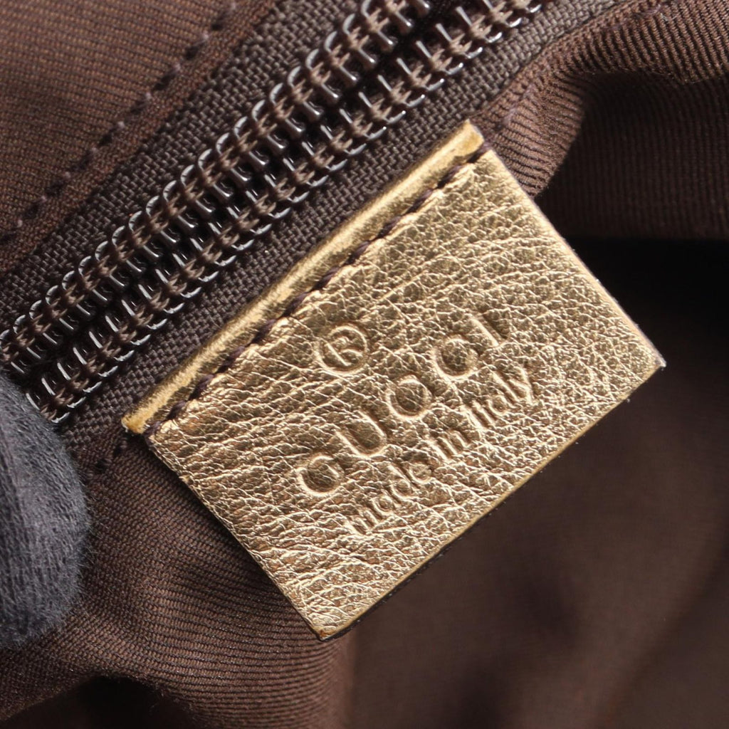 Gucci Shoulder Bag GG Canvas Beige Gold — view 4