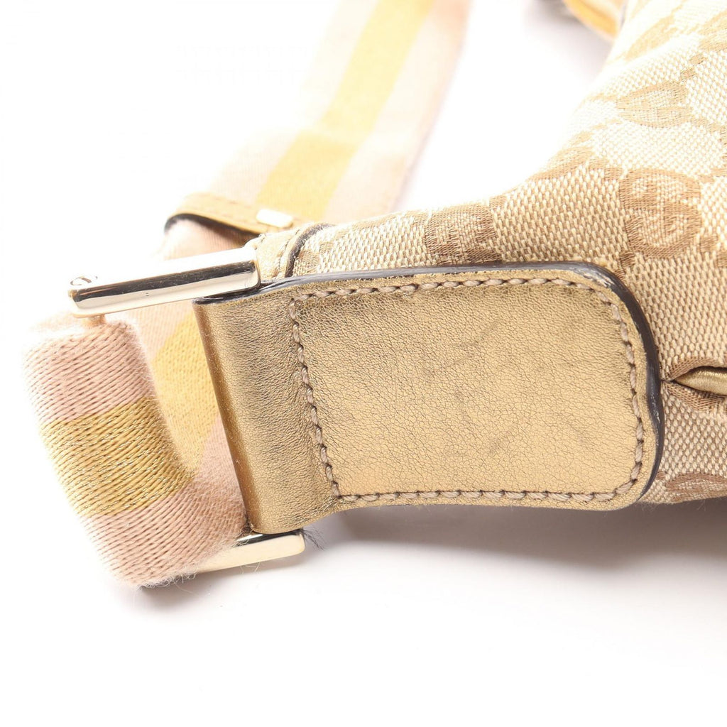 Gucci Shoulder Bag GG Canvas Beige Gold — view 7