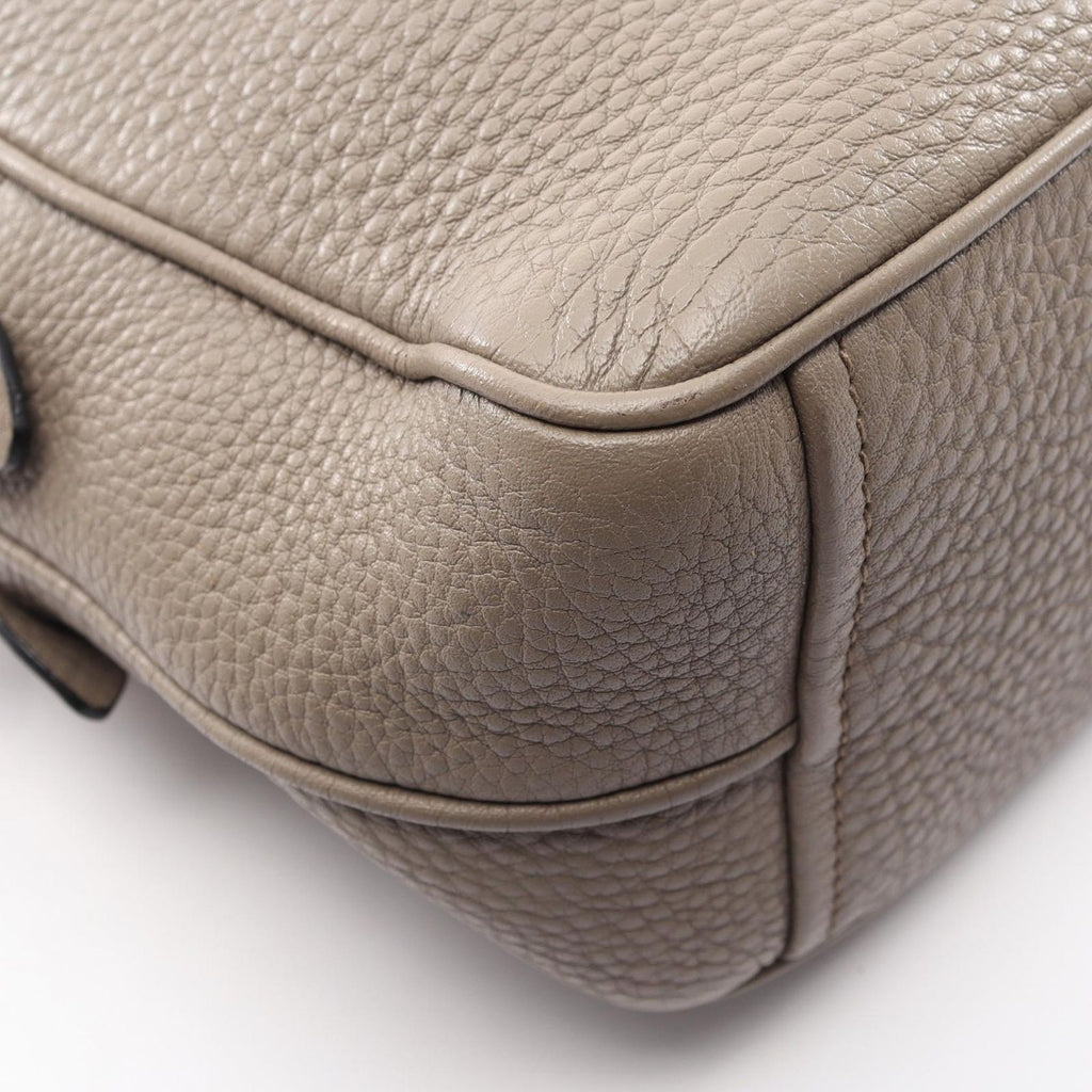 Prada Shoulder Bag Gray Leather — view 5