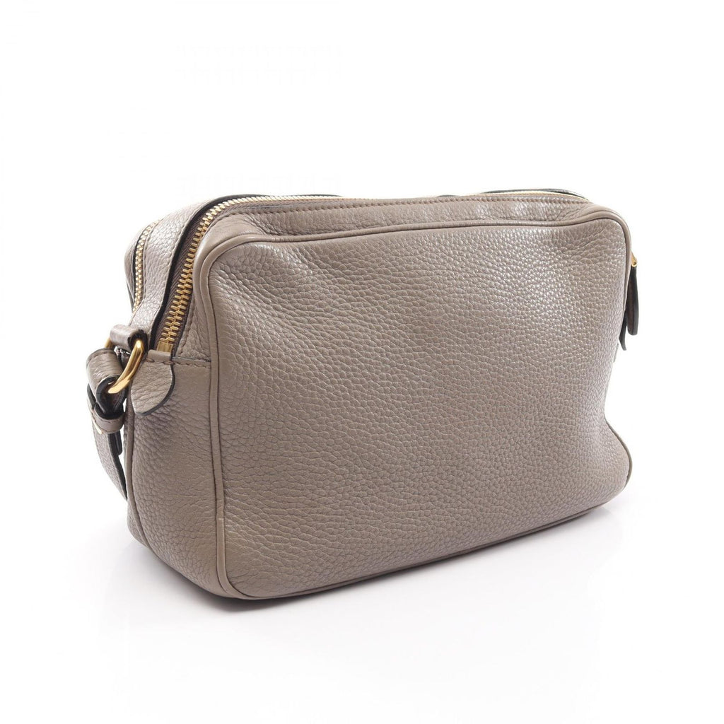Prada Shoulder Bag Gray Leather — view 2