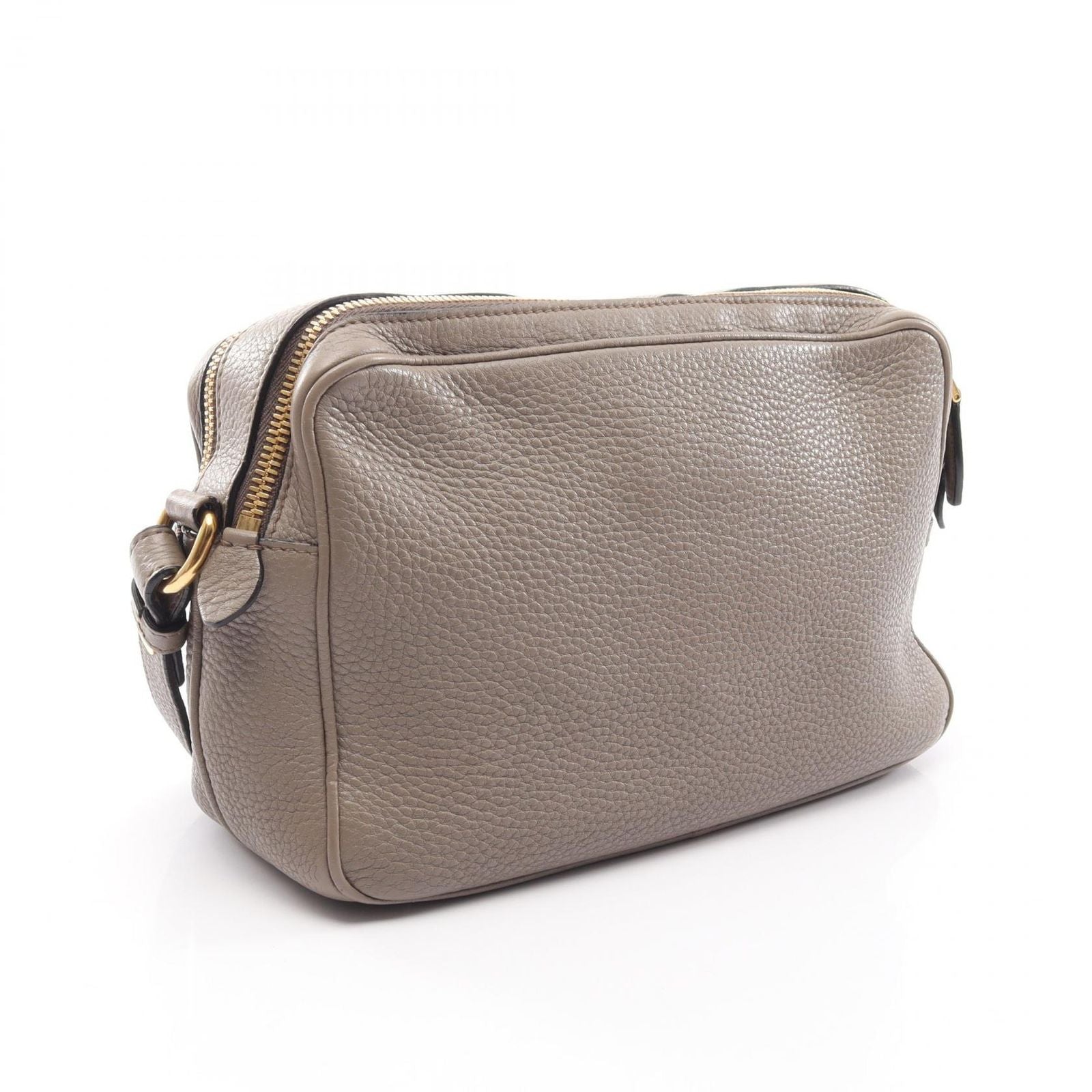 Prada Shoulder Bag Gray Leather — view 2