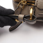 Prada Shoulder Bag Gray Leather — view 6