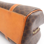Celine Macadam Brown Canvas Leather Handbag — view 6