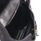 Chanel Backpack Quilted Turnlock Chain Black Lambskin Double — view 3