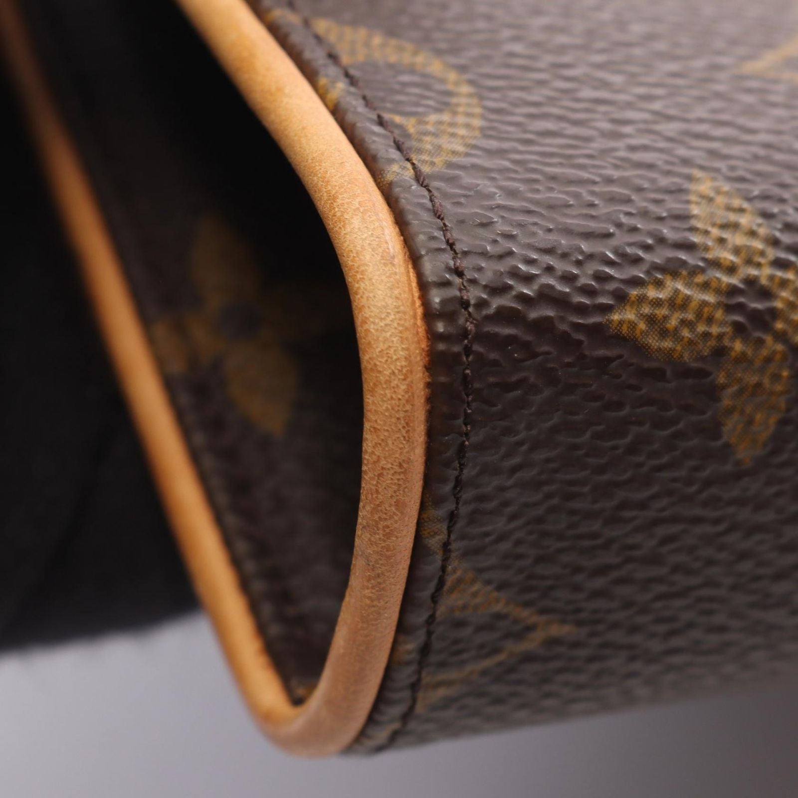 Louis Vuitton Waist Bag Pochette Florentine Monogram with Bouton Pression Canvas — view 6