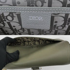 Dior Saddle Messenger Bag with Flap Small Khaki Green — view 7