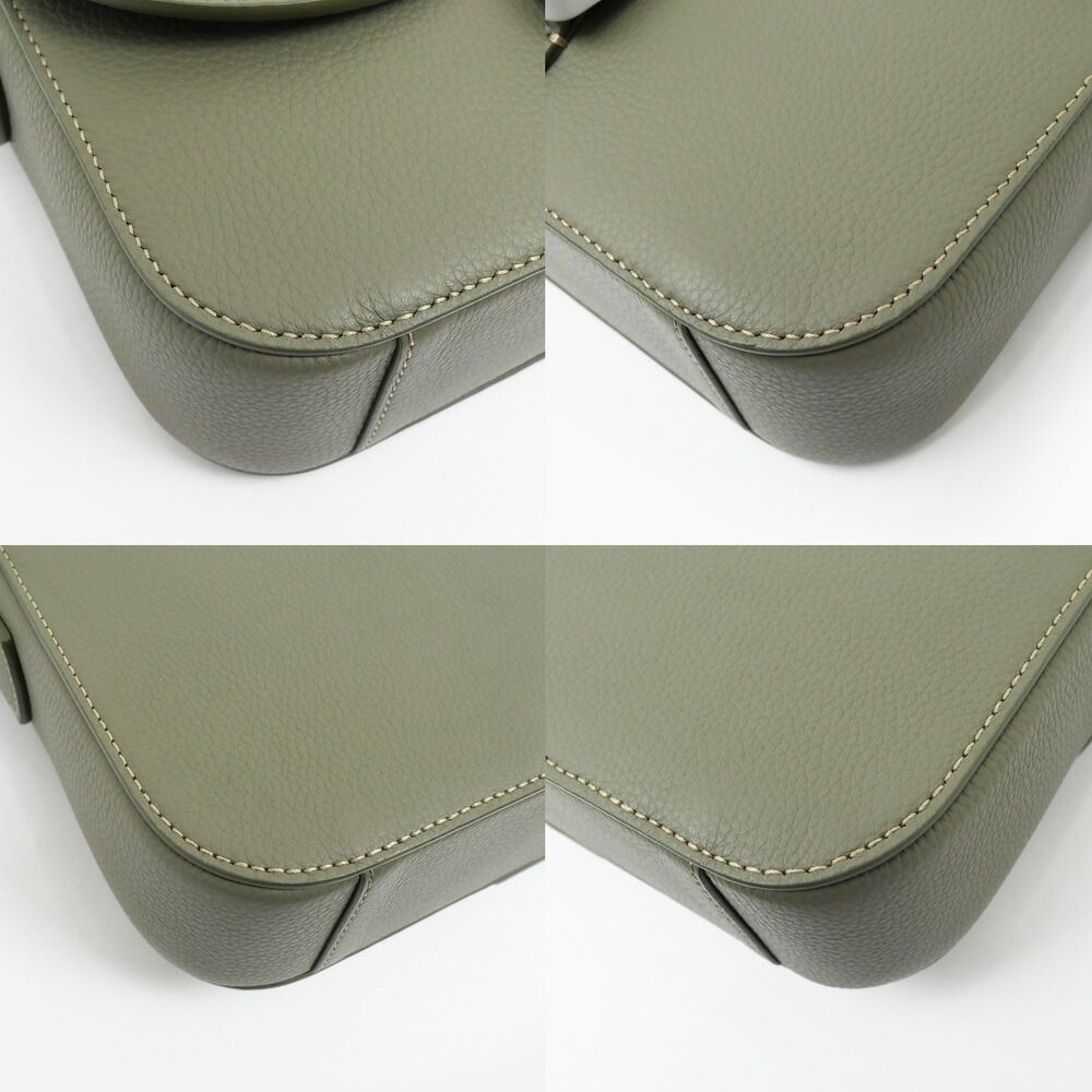 Dior Saddle Messenger Bag with Flap Small Khaki Green — view 4