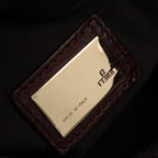 Fendi Tote Bag Zucchino Beige Brown Canvas Leather — view 4
