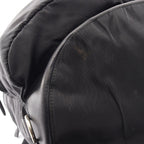 Prada Backpack Viaggio Black Nylon Saffiano Leather Triangle Logo — view 7