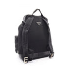 Prada Backpack Viaggio Black Nylon Saffiano Leather Triangle Logo — view 2