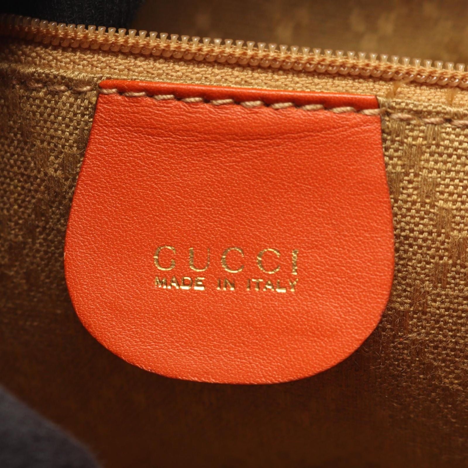 Gucci Backpack Bamboo 003 58 Orange Suede Leather — view 4