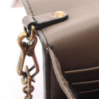 Bottega Veneta Shoulder Bag Red Pink Gray Leather Chain Wallet — view 6