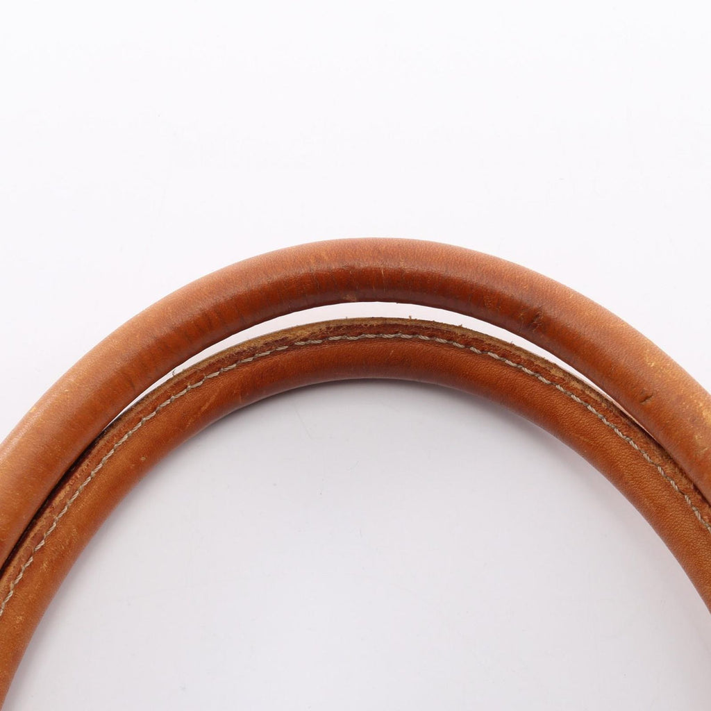Celine Macadam Brown Canvas Leather Handbag — view 6