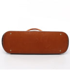 Celine Macadam Brown Canvas Leather Handbag — view 7