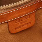 Celine Macadam Brown Canvas Leather Handbag — view 4