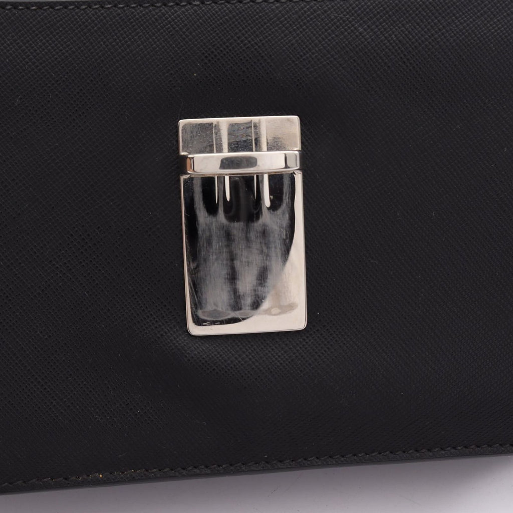 Prada Clutch Black Triangle Logo — view 7