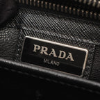 Prada Clutch Black Triangle Logo — view 4