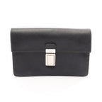 Prada Clutch Black Triangle Logo