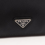 Prada Clutch Black Triangle Logo — view 5