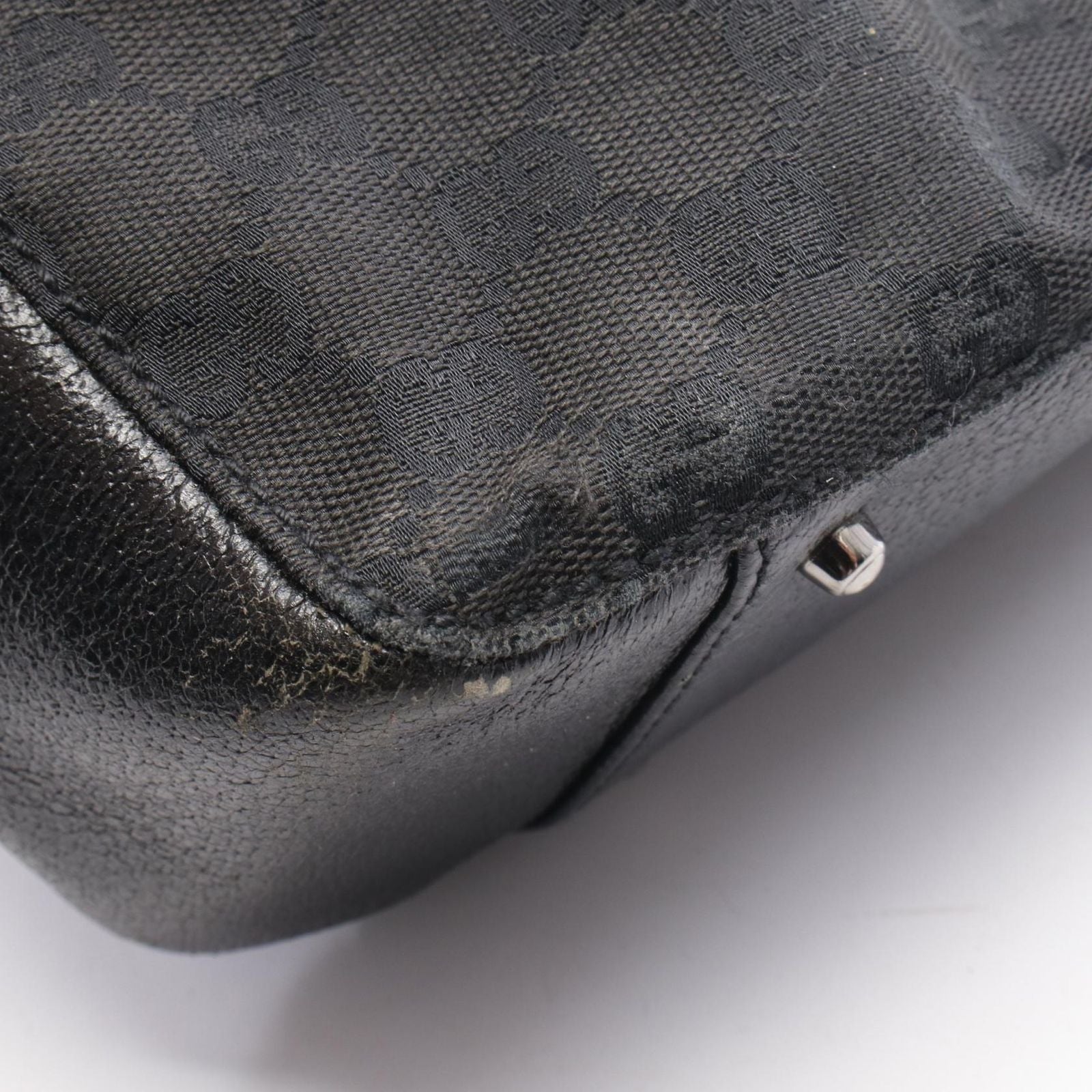 Gucci Tote Bag GG Canvas Leather Handle — view 7