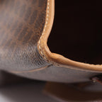 Celine Tote Bag Macadam Brown Canvas Leather — view 7