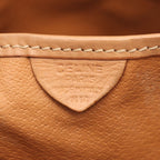 Celine Tote Bag Macadam Brown Canvas Leather — view 4