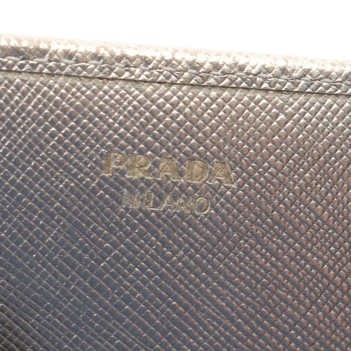 Prada Bifold Wallet Silver Leather — view 5