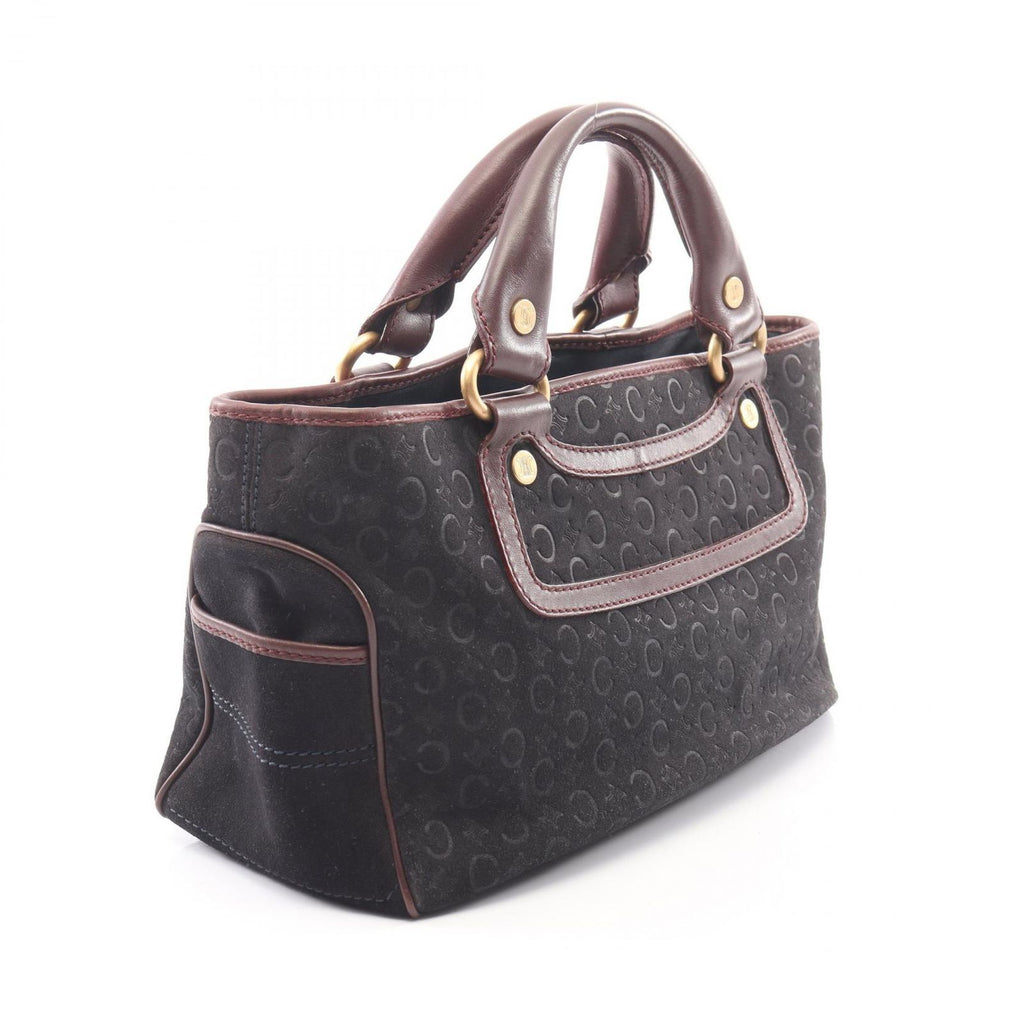 Celine Handbag C Macadam Boogie Bag Black Brown Suede Leather — view 2