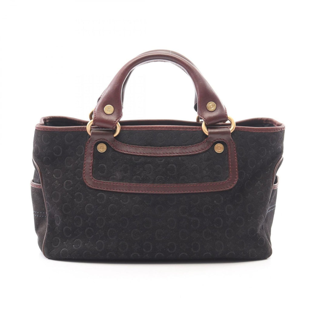 Celine Handbag C Macadam Boogie Bag Black Brown Suede Leather