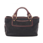 Celine Handbag C Macadam Boogie Bag Black Brown Suede Leather