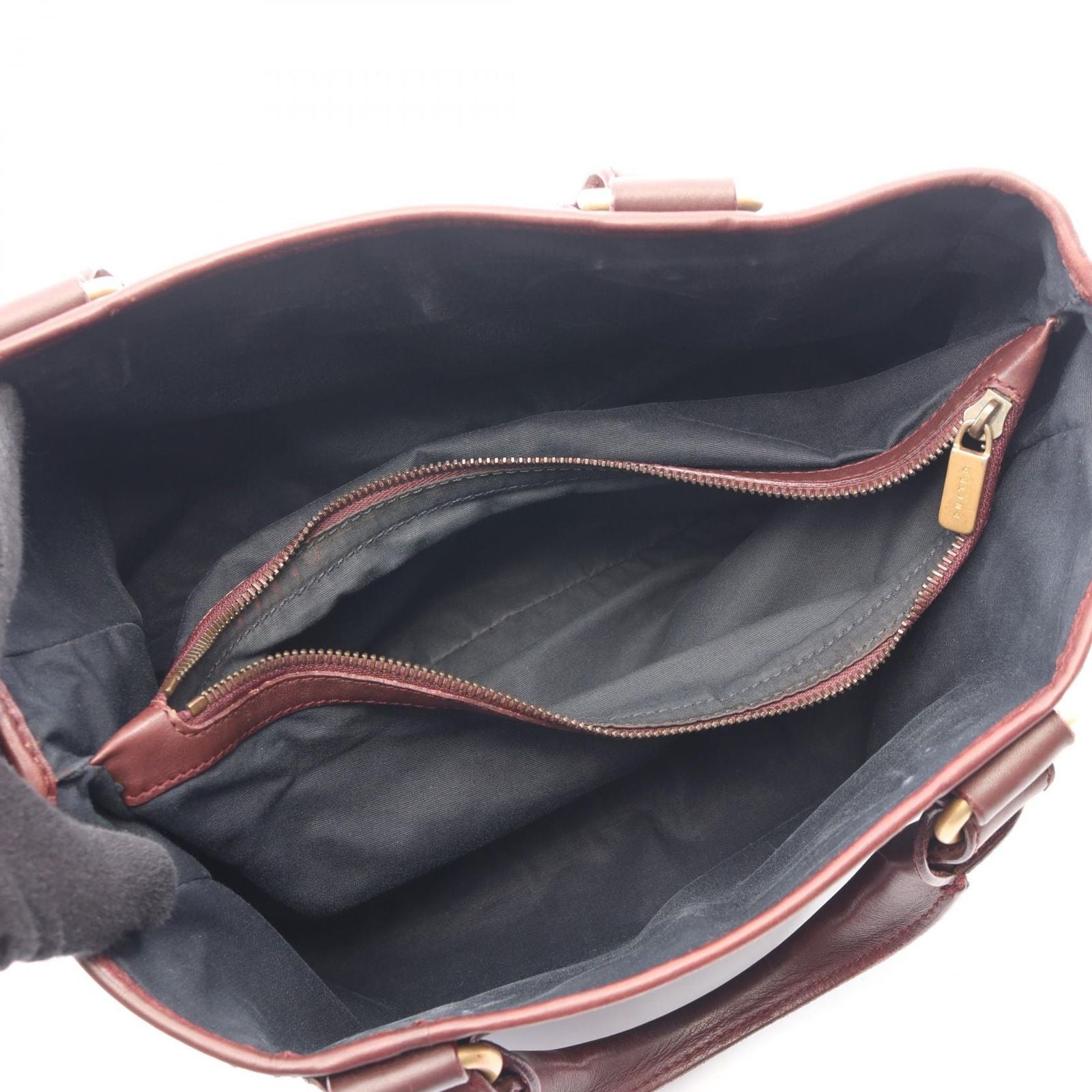 Celine Handbag C Macadam Boogie Bag Black Brown Suede Leather — view 3