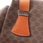 Celine Macadam Brown Canvas Leather Handbag — view 8