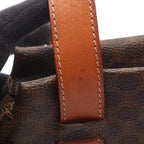 Celine Macadam Brown Canvas Leather Handbag — view 7