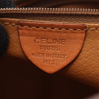 Celine Macadam Brown Canvas Leather Handbag — view 4