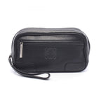 Loewe Clutch Anagram Black Leather