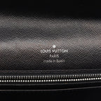 Louis Vuitton Clutch Selenga Taiga Ardoise Black Leather — view 4