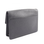 Louis Vuitton Clutch Selenga Taiga Ardoise Black Leather — view 2