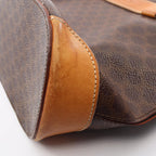 Celine Tote Bag Macadam Brown Canvas Leather — view 8