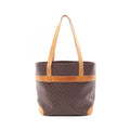 Celine Tote Bag Macadam Brown Canvas Leather
