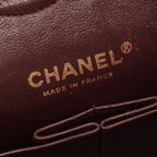Chanel Shoulder Bag Quilted Double Flap Black Caviar Leather Chain — view 4
