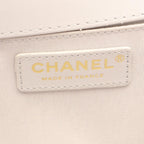 Chanel Shoulder Bag Boy Light Gray Lambskin Boy 19 Chain — view 4
